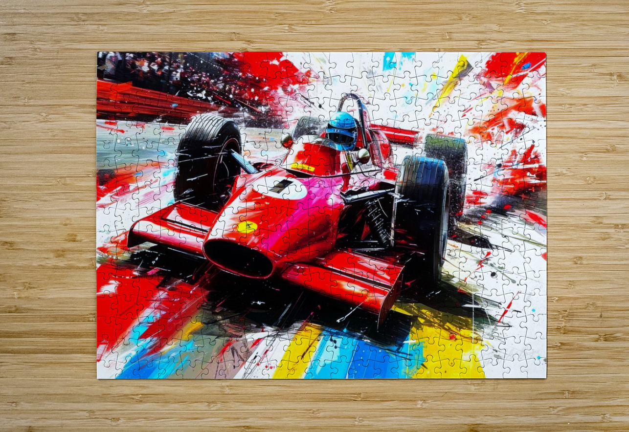 Auto Racing Events SykArt Designs Puzzle printing