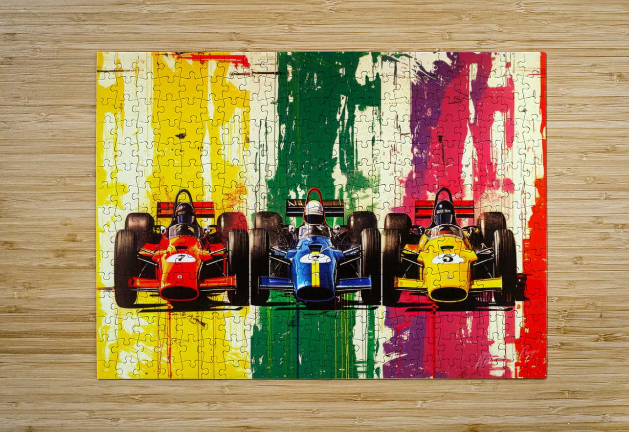 Auto Racing Types SykArt Designs Puzzle printing