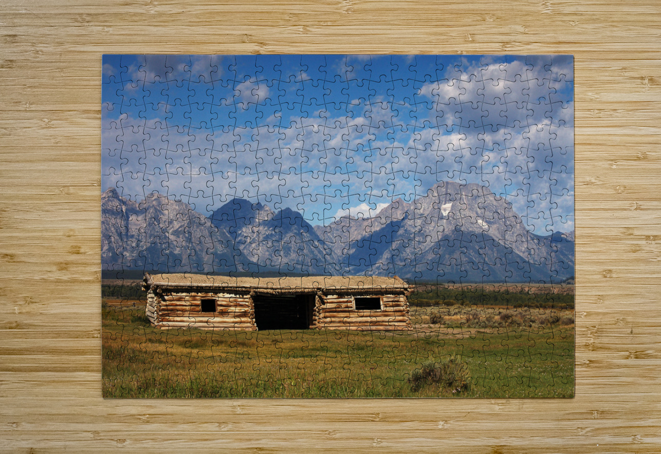 Grand Teton Cabin Serge Olivier Puzzle printing