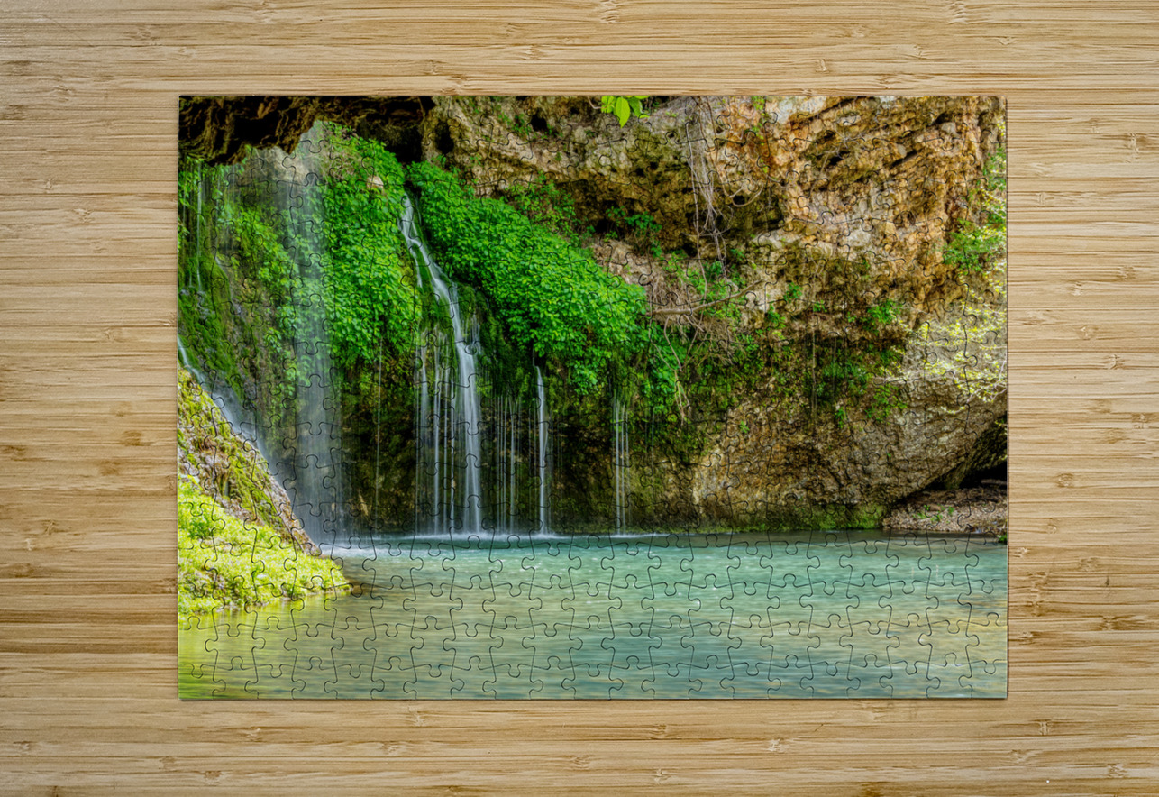 Soothing Waters At Dripping Springs Jennifer White Puzzle printing