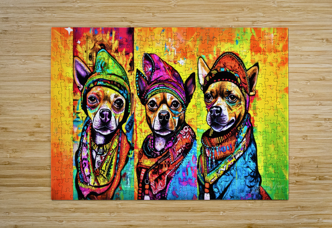 Mexican Chihuahuas SykArt Designs Puzzle printing