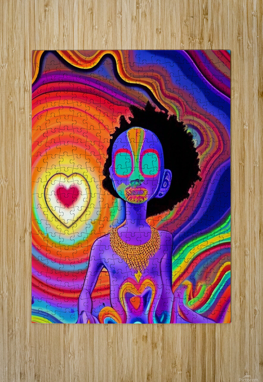 PsychodelicIndigoKid  1 LoveLight Rivers Puzzle printing