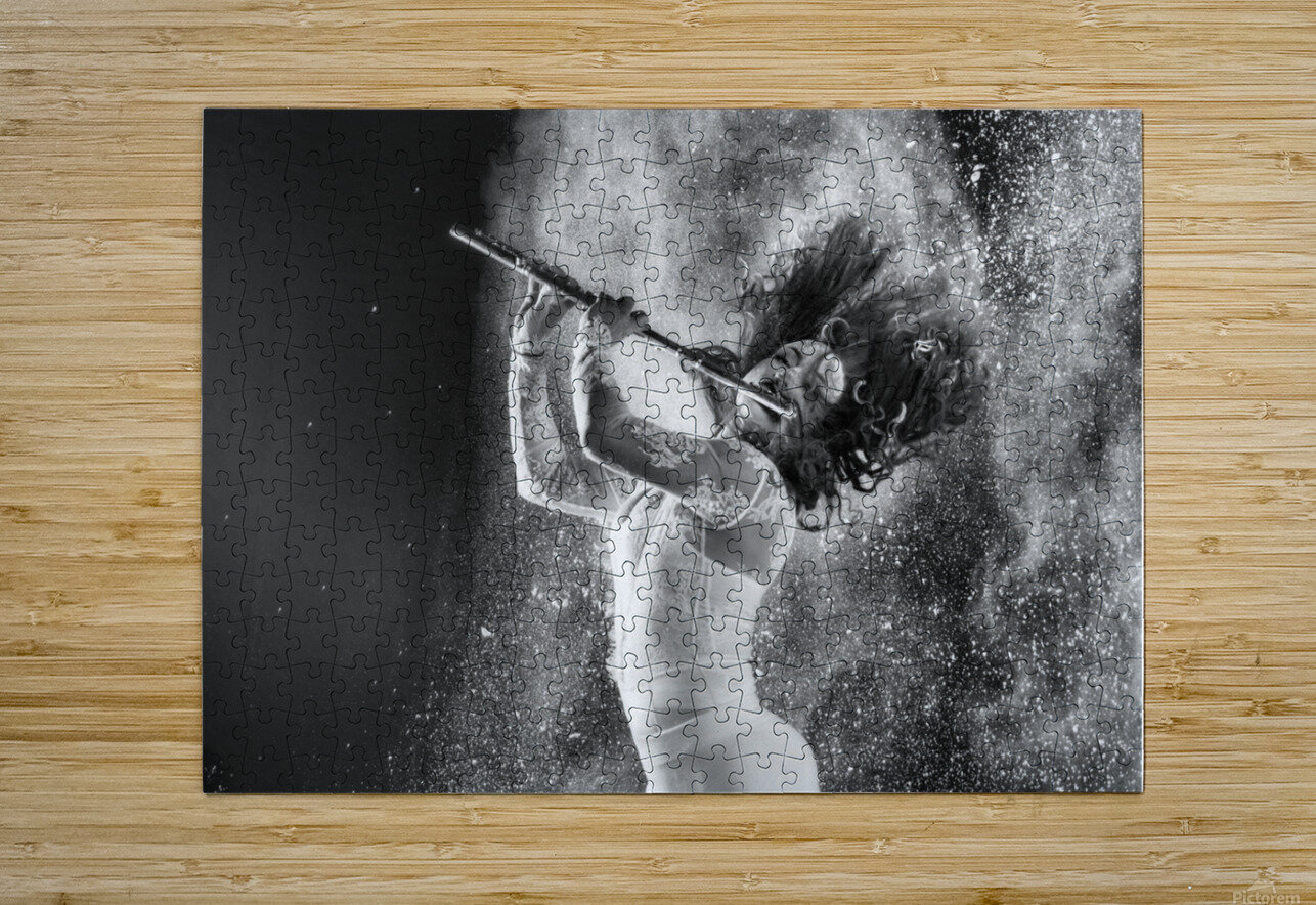 Photo shoot with Internationally acclaimed flutist and rock climber Nina Daniel L Friend Puzzle printing