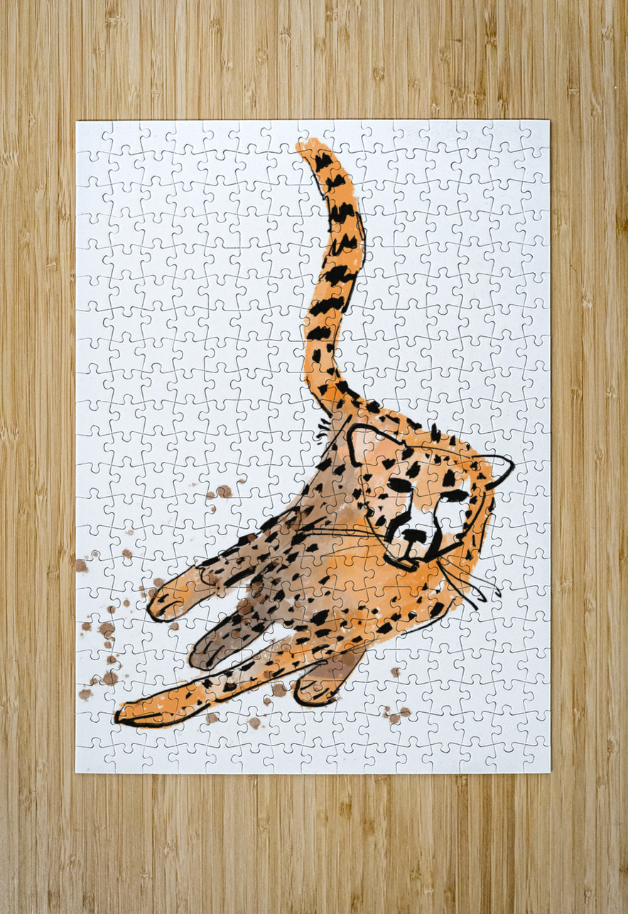 Cheetah 1 kevin george Roper Puzzle printing