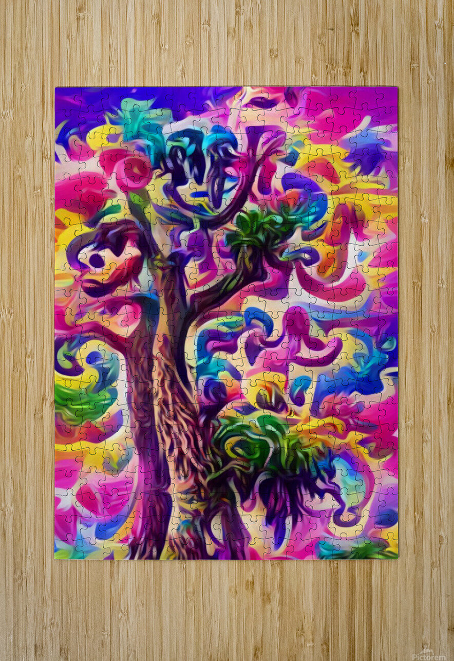 abstract digital art psychedelic Ravendr4 Puzzle printing