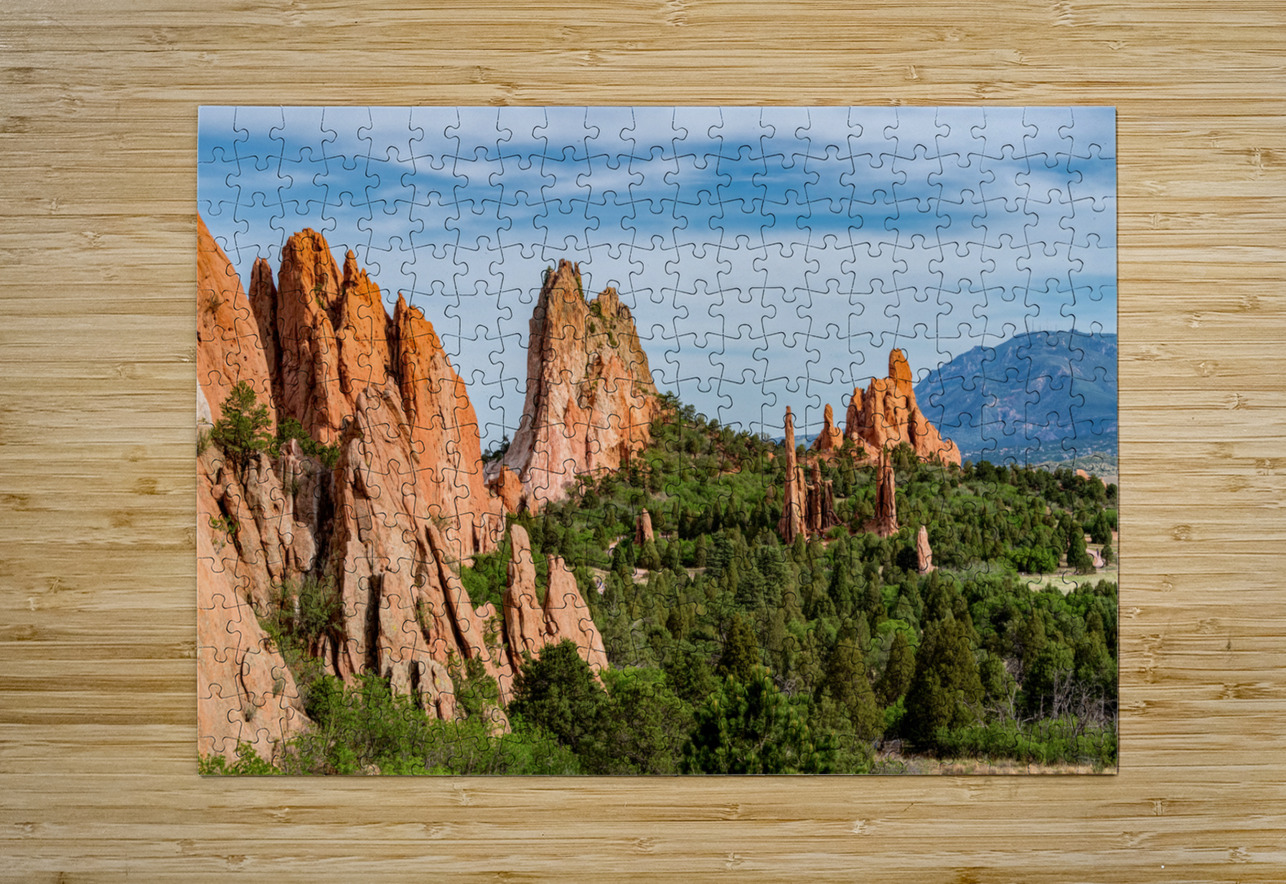 Colorado Hike View Of Cathedral Spires Jennifer White Puzzle printing
