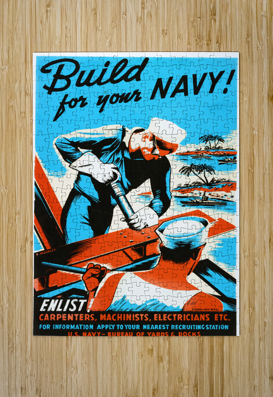 Build for Your Navy Row One Brand Puzzle printing
