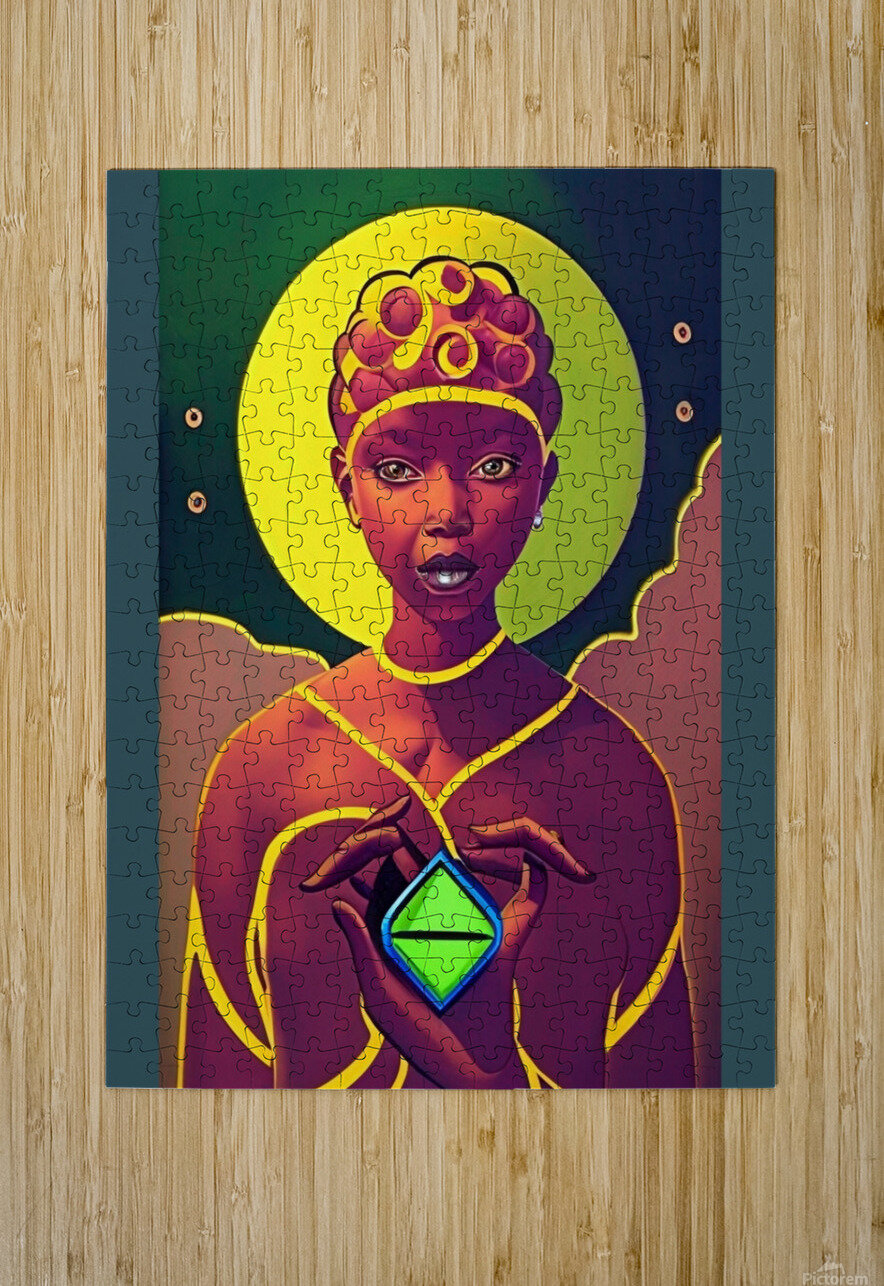 THE BLACK WOMB MAN EARTH AURUA 4 LoveLight Rivers Puzzle printing
