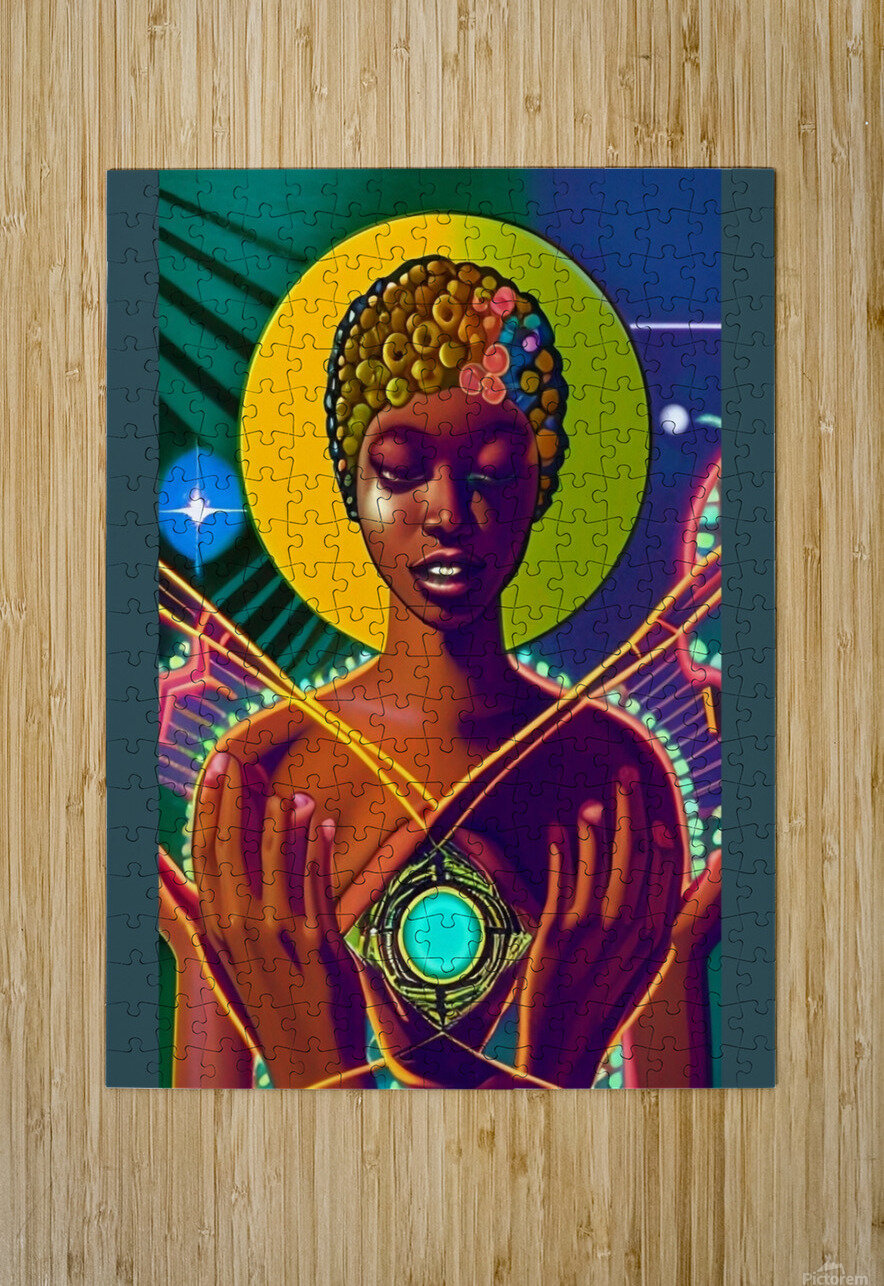 THE BLACK WOMB MAN EARTH AURUA 6 LoveLight Rivers Puzzle printing