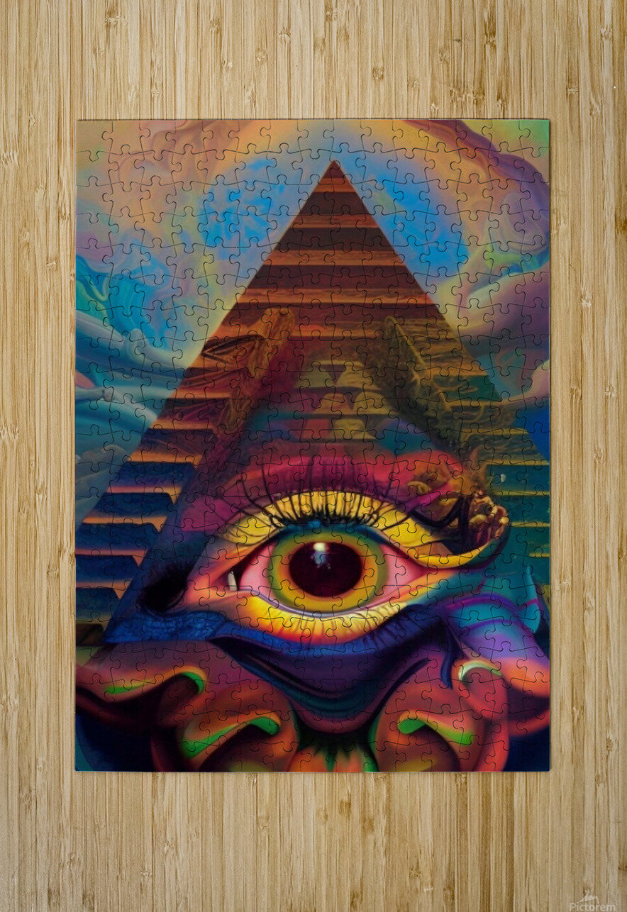 All Seeing Eye 4 LoveLight Rivers Puzzle printing