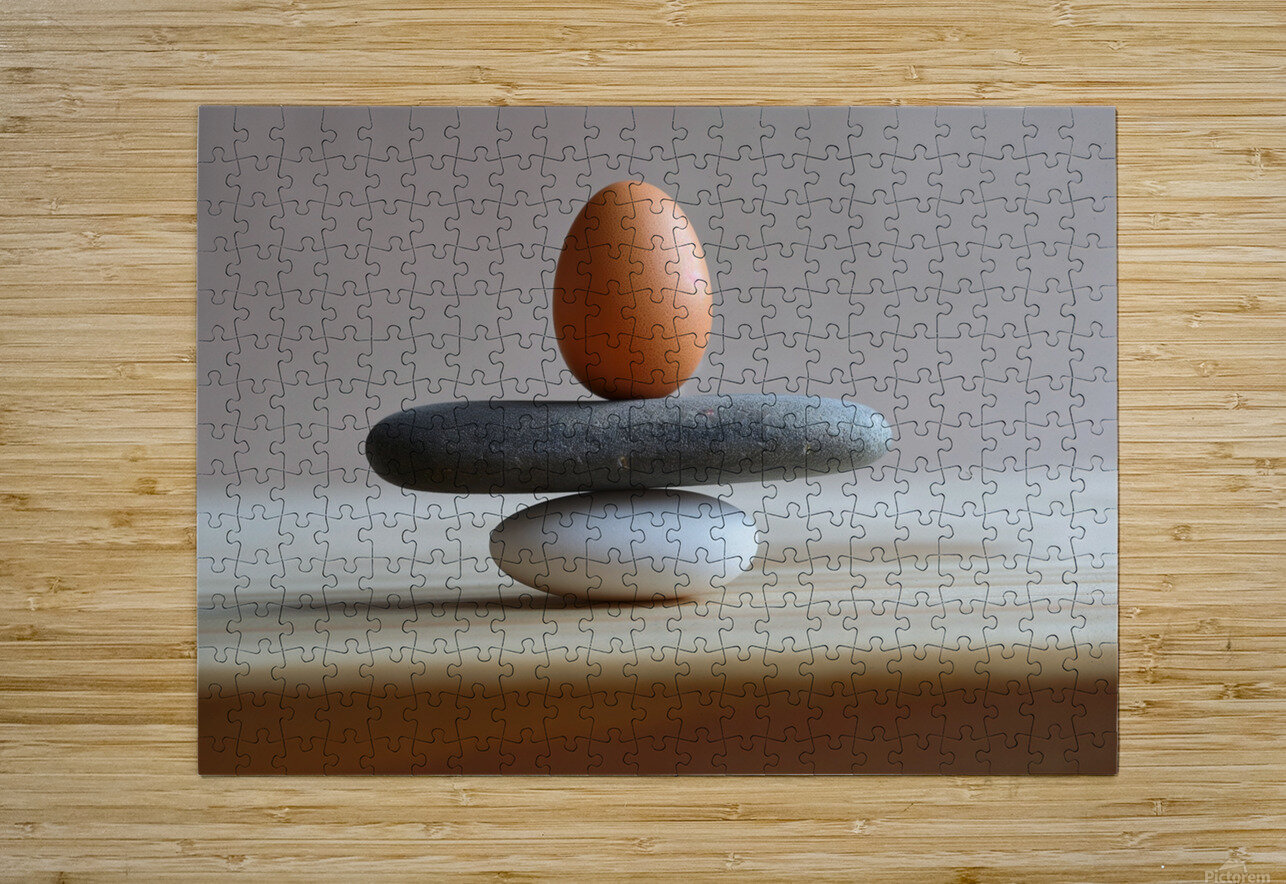 yakynuka Concept about balance and strength egg a Joaquin Corbalan Puzzle printing