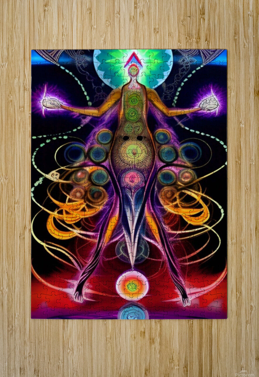 Kundalini Chakra 14 LoveLight Rivers Puzzle printing