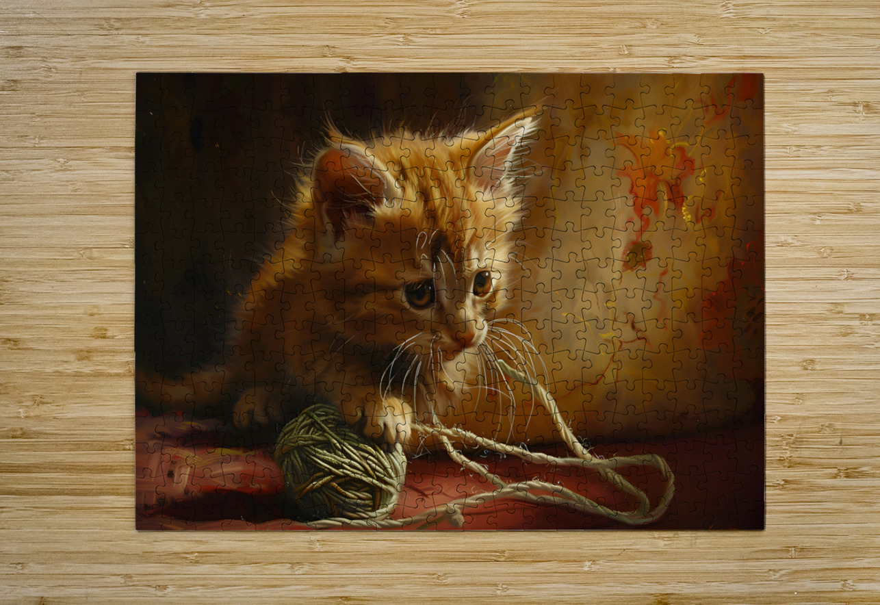 Cute Kitten Realistic Painting4 Andy Davis Puzzle printing