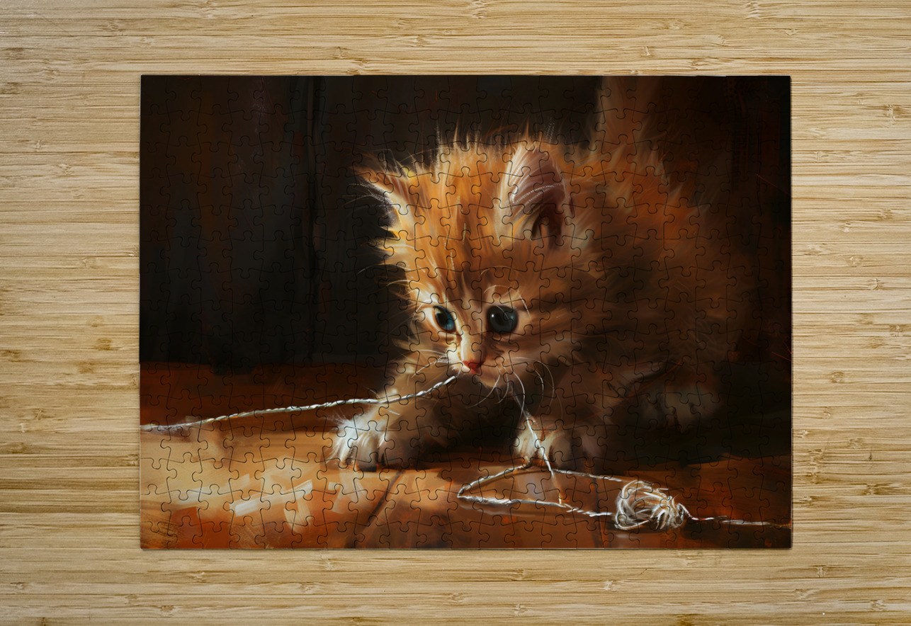 Cute Kitten Realistic Painting20 Andy Davis Puzzle printing
