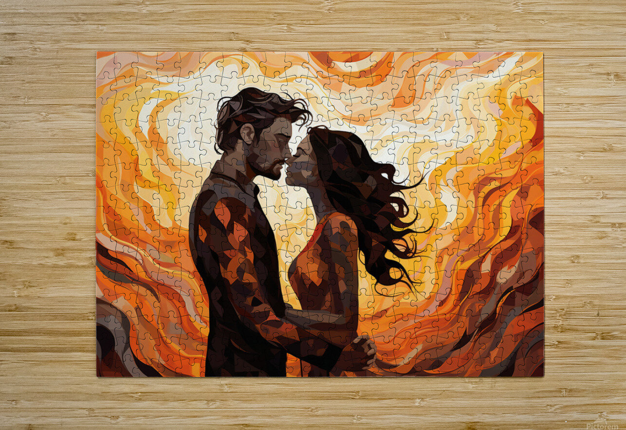pharcry. the couple is looking at each other and  1707829186.6576 Jennifer Crawford Puzzle printing