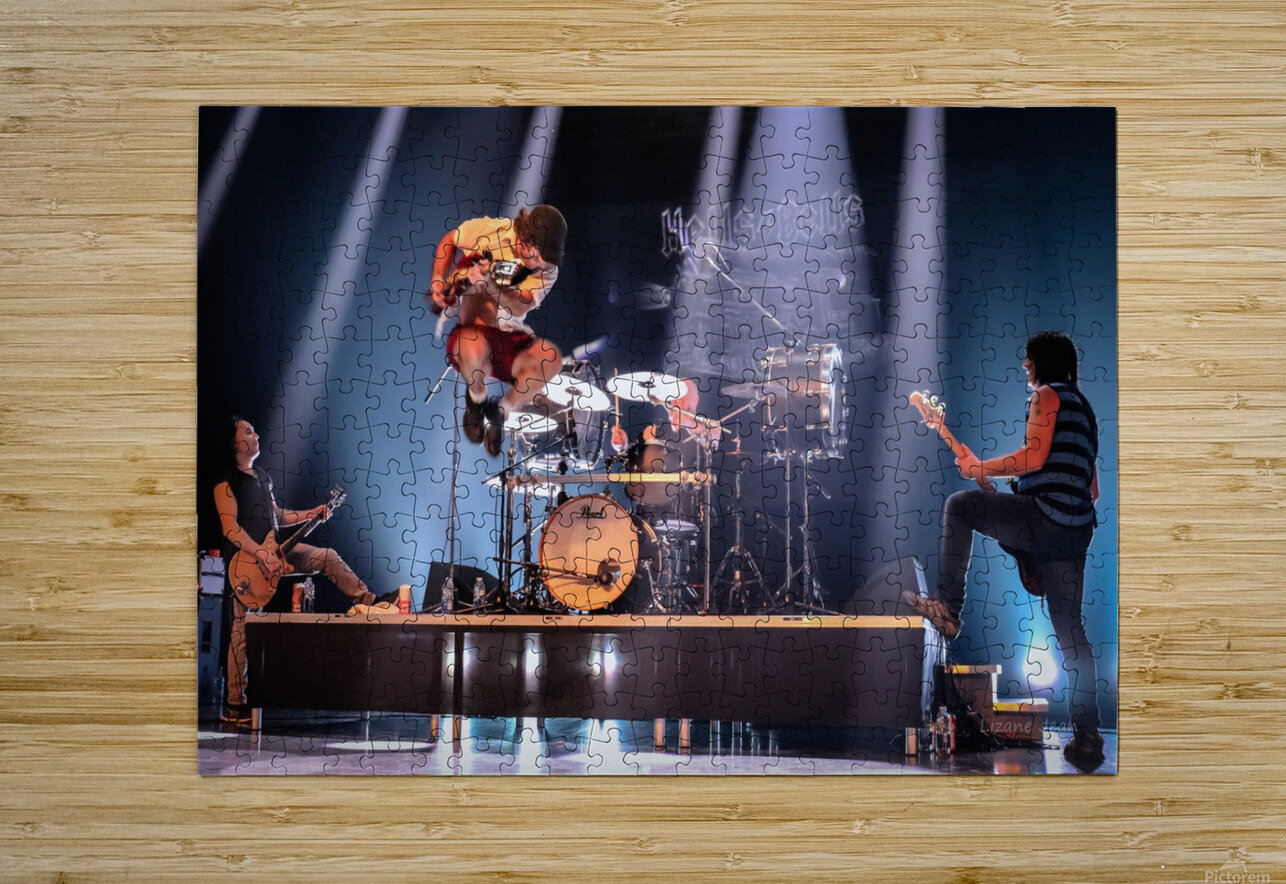 Hells Bells AC DC Experience Quebec 10.11.23-1 Lizane Jean LiLi Blue Photo Puzzle printing