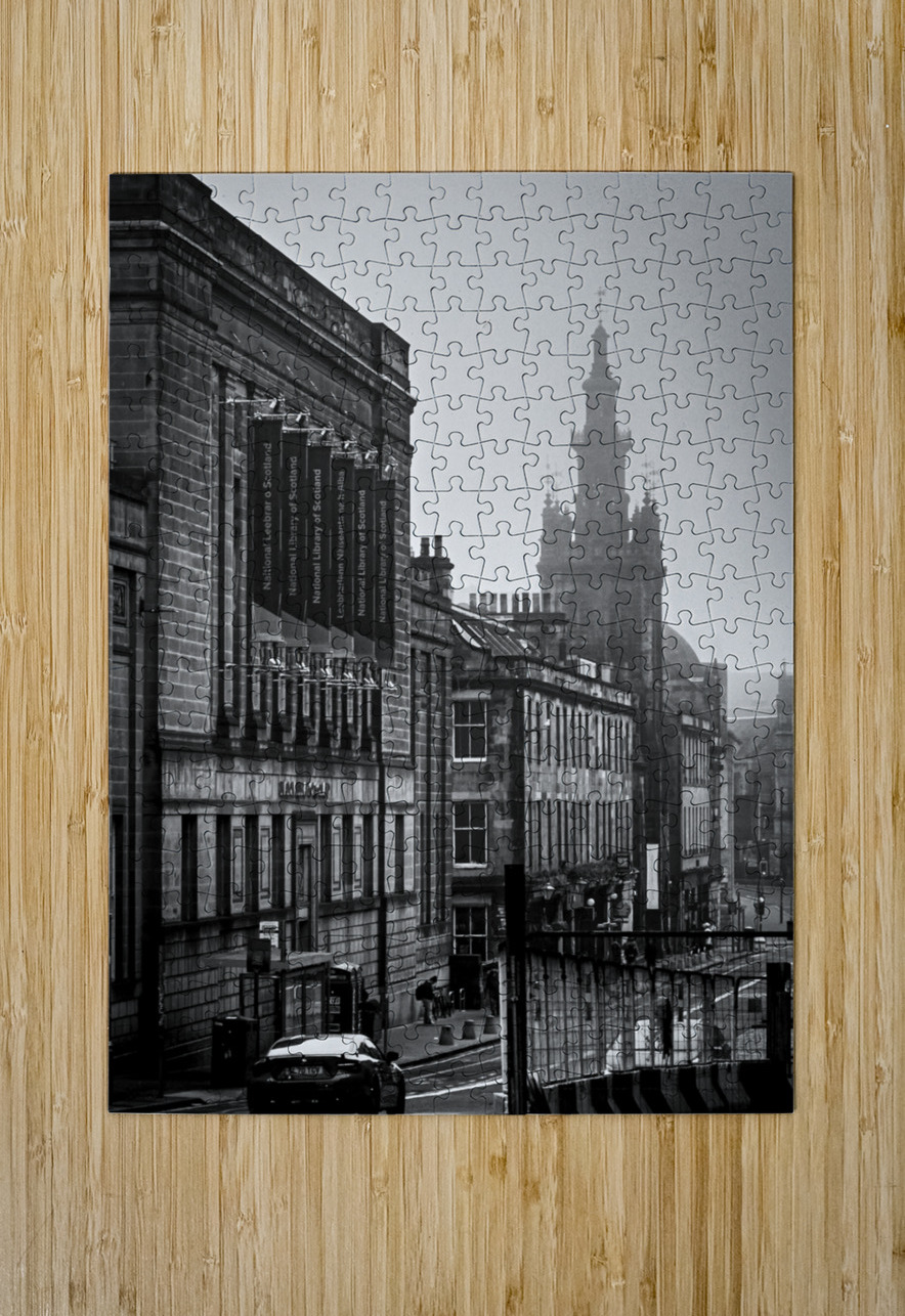 national library of scotland  vertical 4680 Libra Black And White Puzzle printing