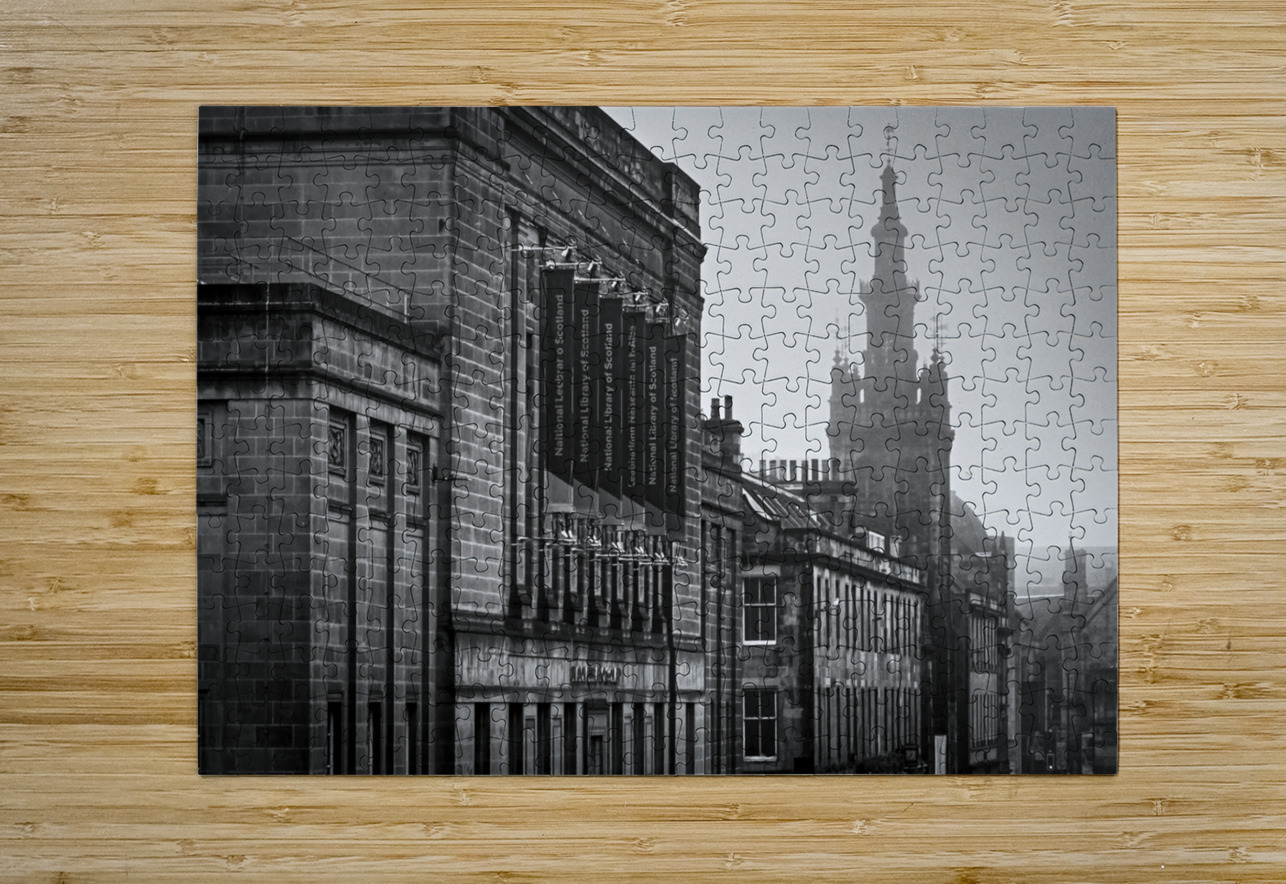 national library of scotland  horizontal 4680 Lib Black And White Puzzle printing