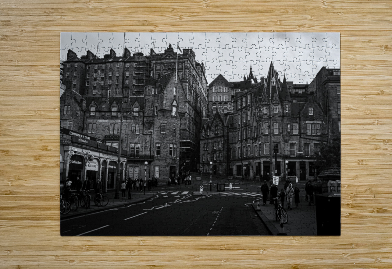 edinburgh waverly station  horizontal 4698 Waverl Black And White Puzzle printing
