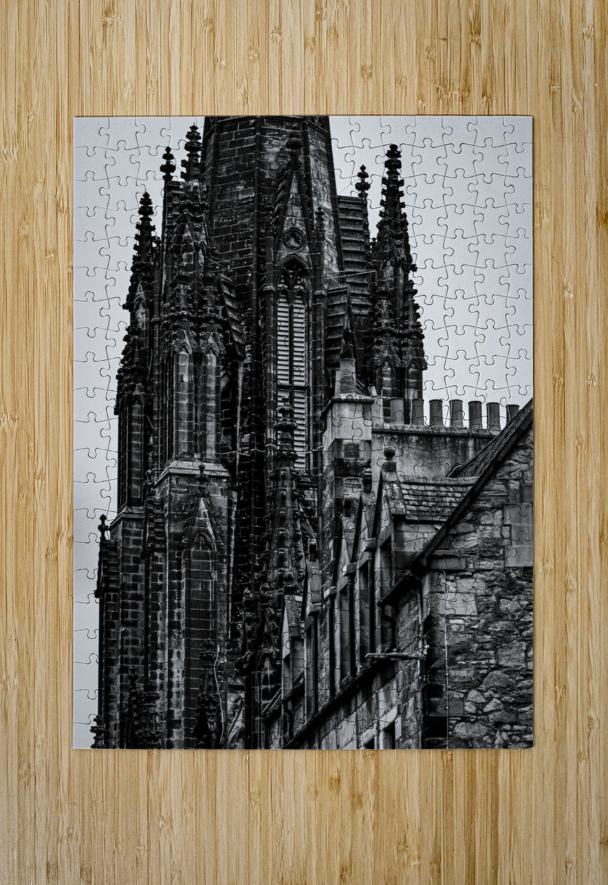 general assembly church of scotland  vertical 466 Black And White Puzzle printing