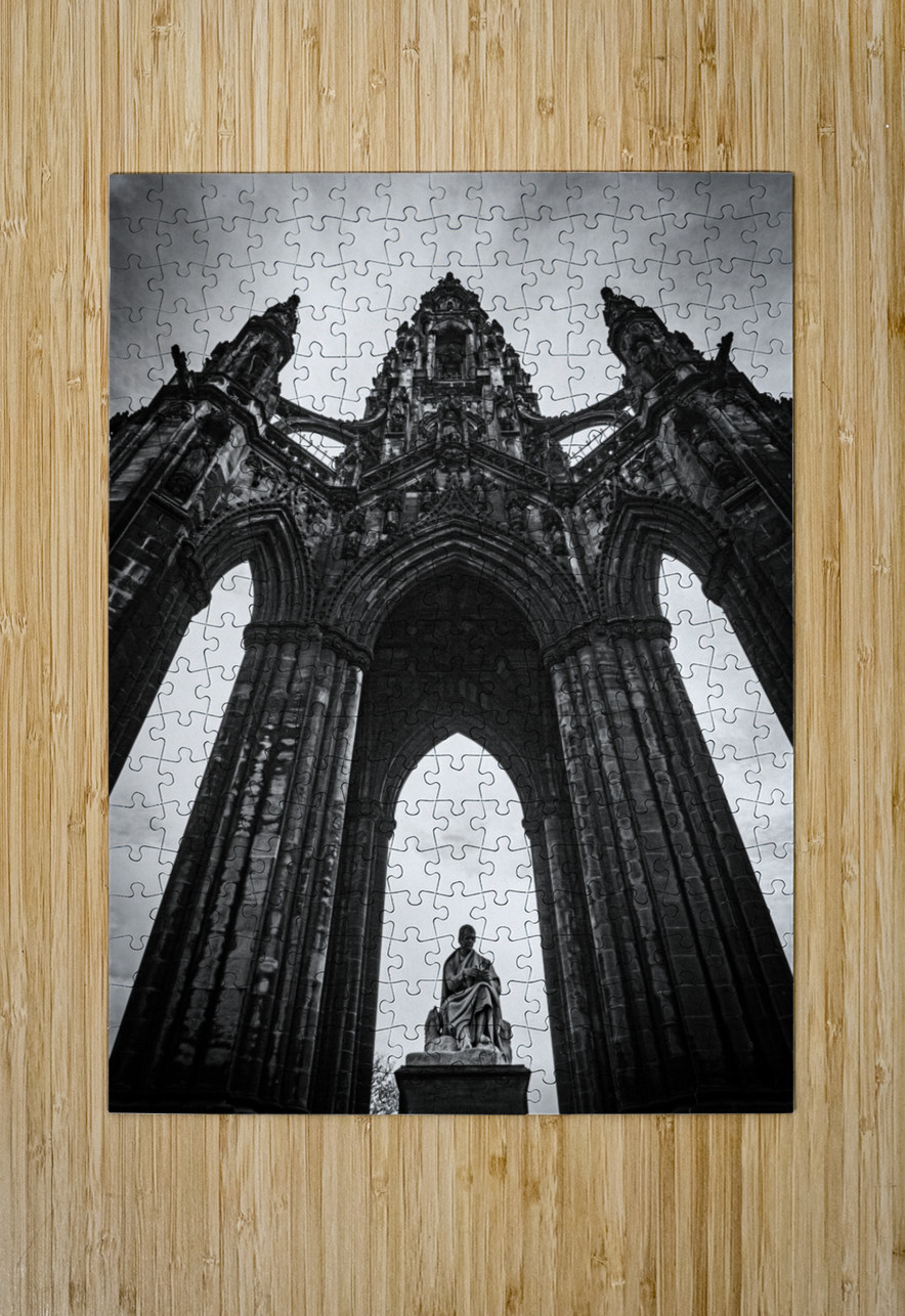 scott monument  vertical 4684 Monument 13k Black And White Puzzle printing