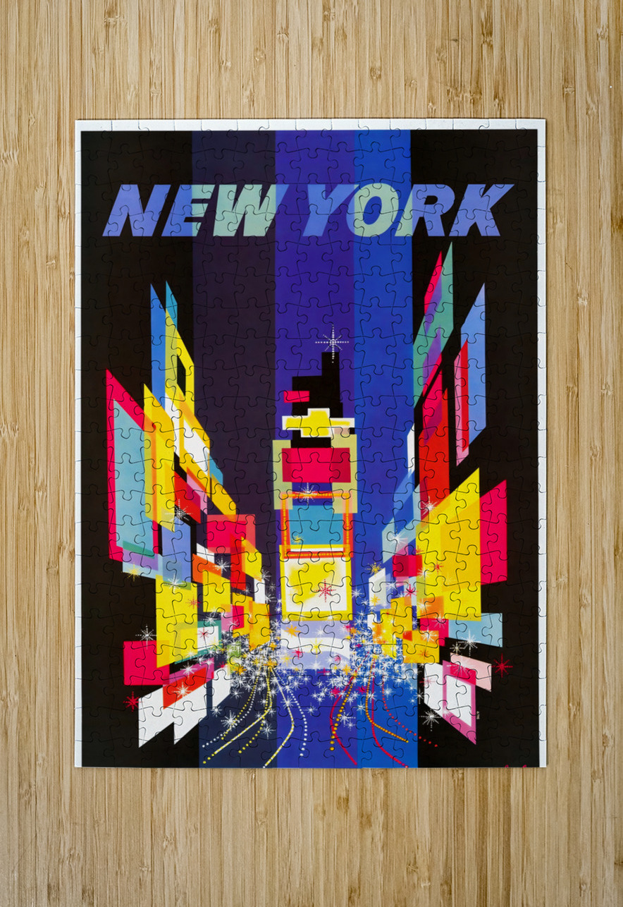 vintage sixties abstract new york art Row One Brand Puzzle printing