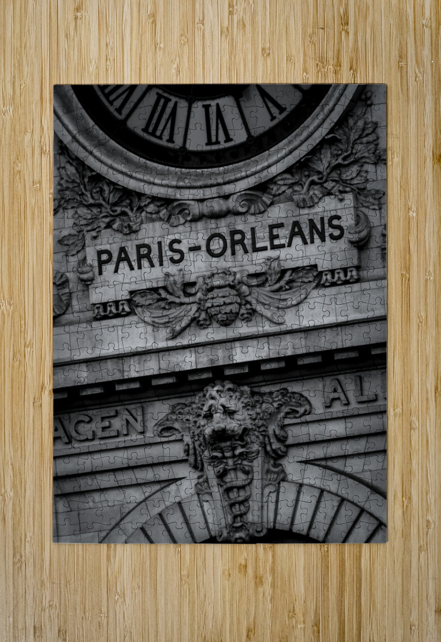 chemen de fer de paris a orleans  vertical 3472 P Black And White Puzzle printing