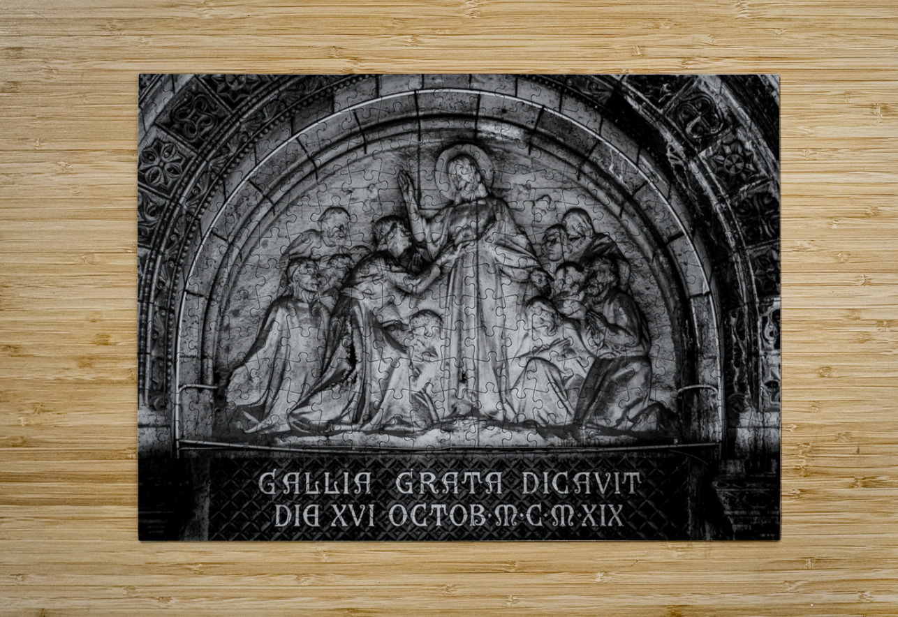 gallia grata dicavit  horizontal 2474 Dicavit 13k Black And White Puzzle printing