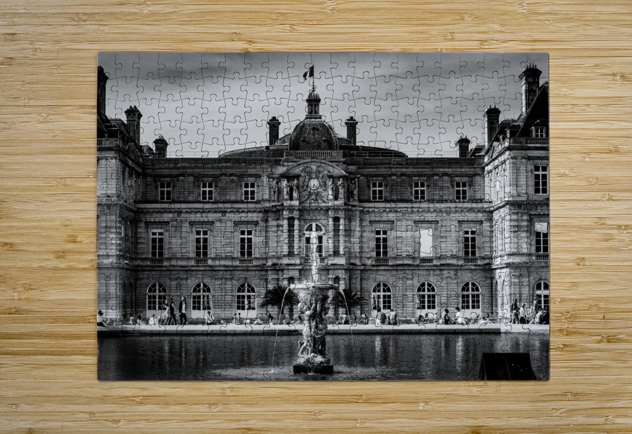 french senat building  horizontal 2464 Senat 13k. Black And White Puzzle printing