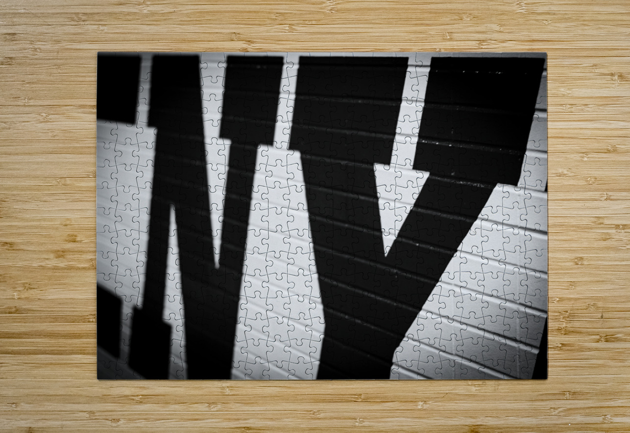 big NY in times square  horizontal 1474 Ny 13k.jp Black And White Puzzle printing