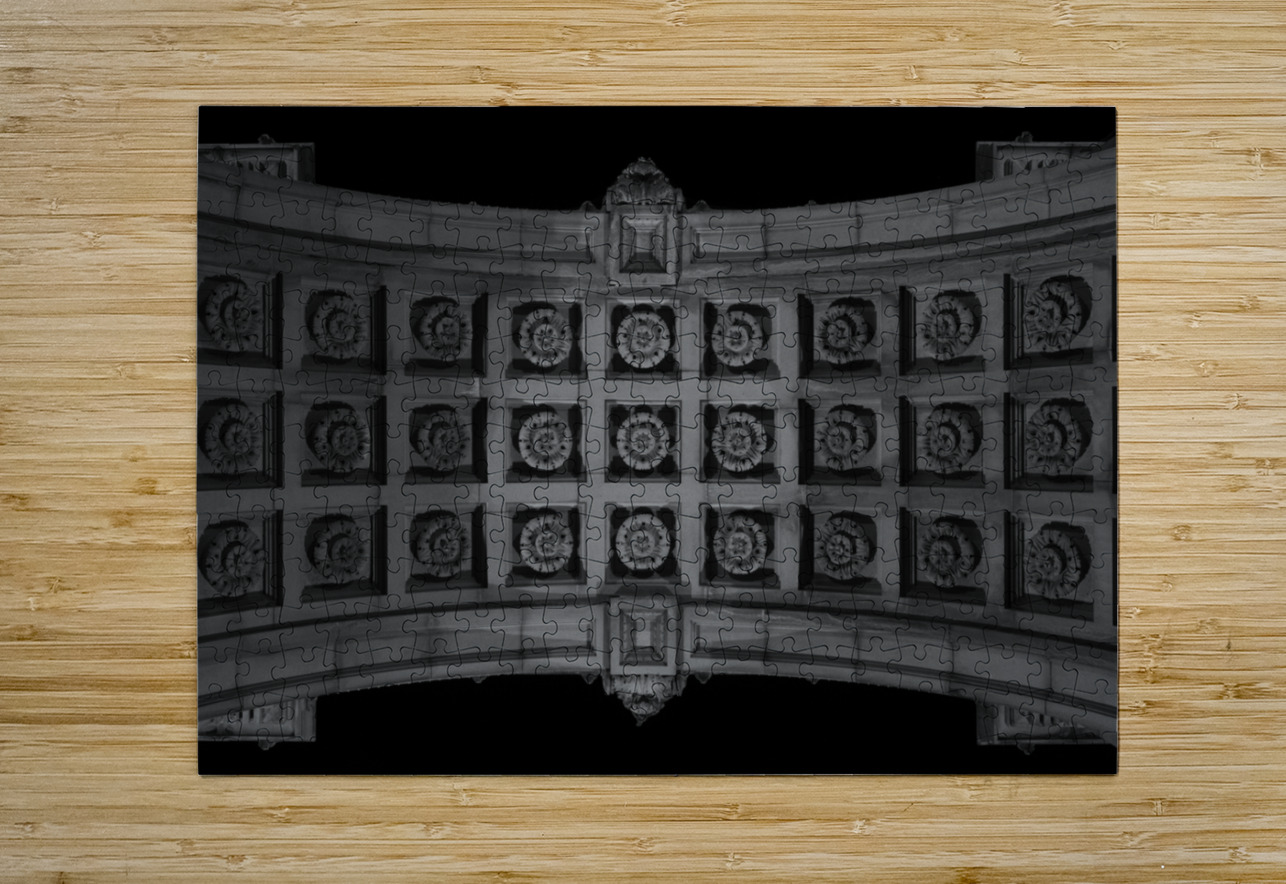 brooklyn grand army plaza arch  horizontal 1396 A Black And White Puzzle printing