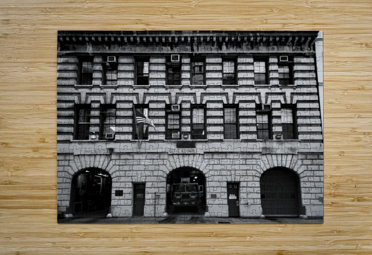 fdny ladder 1  horizontal 4507 Ladder 13k Black And White Puzzle printing