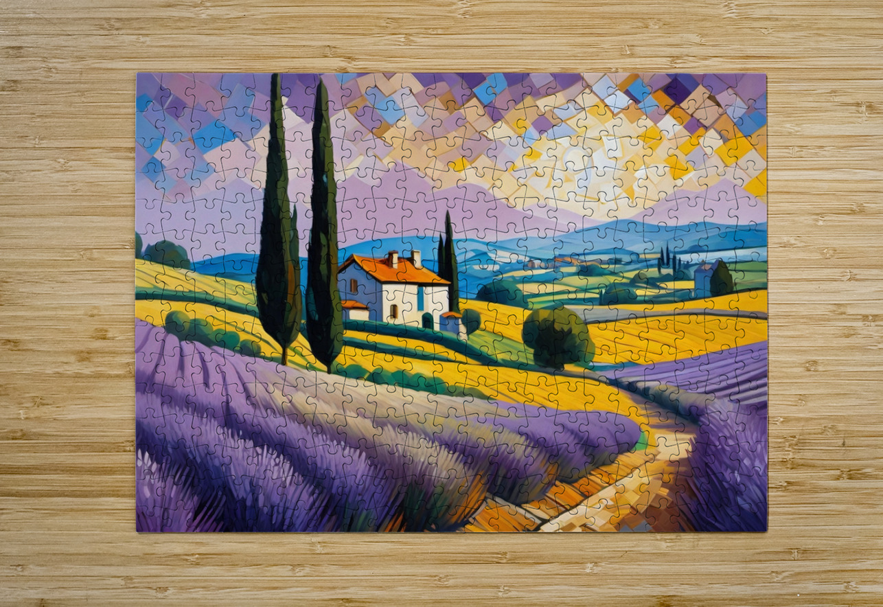 Lavender field 3 Esmonbijouart Puzzle printing