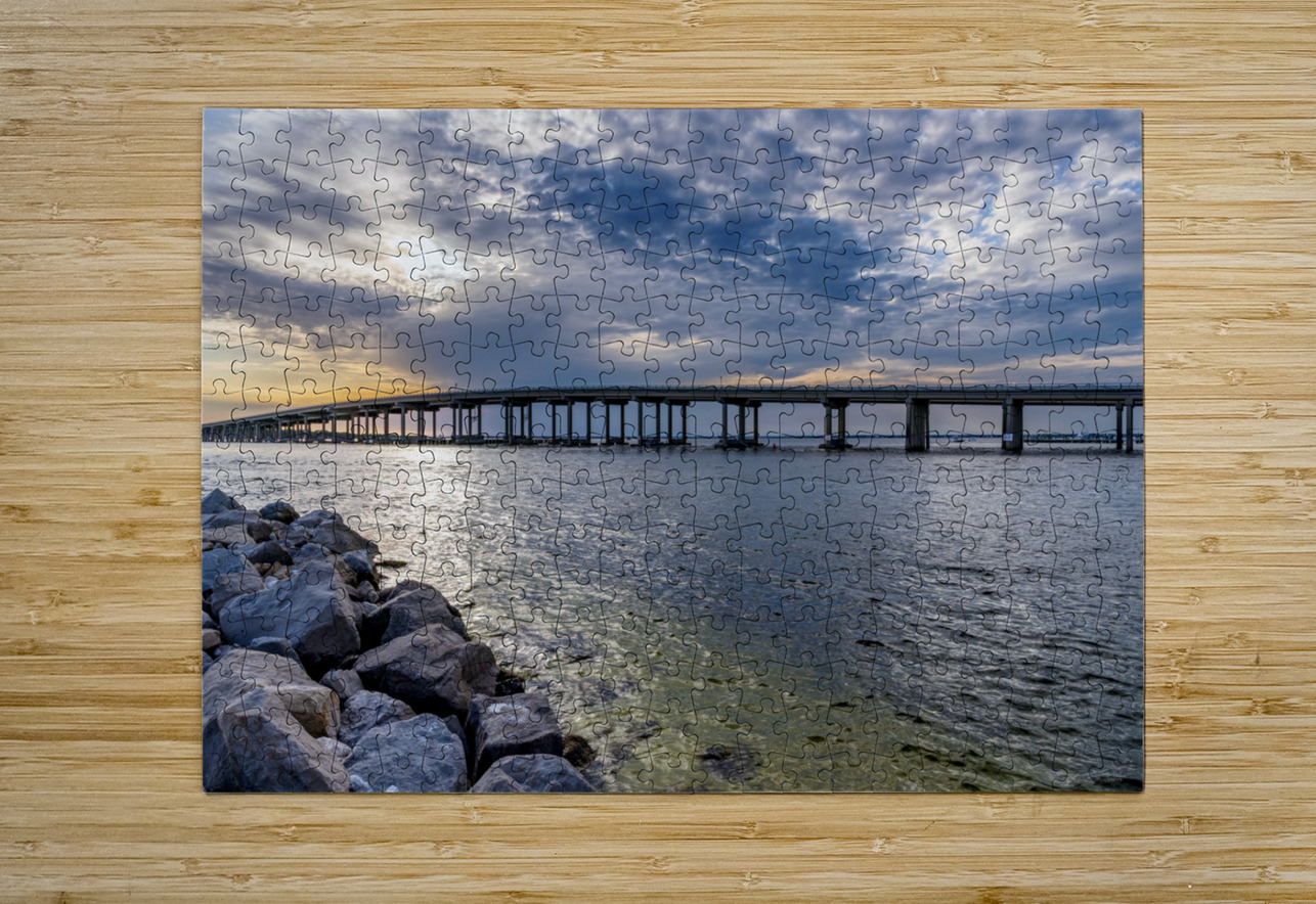 Destin Florida Bridges Evening Jennifer White Puzzle printing