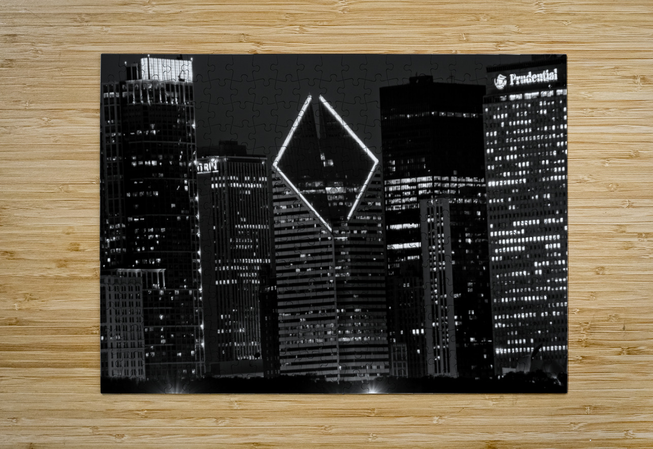 top smurfit stone building  horizontal 1212 Smurf Black And White Puzzle printing