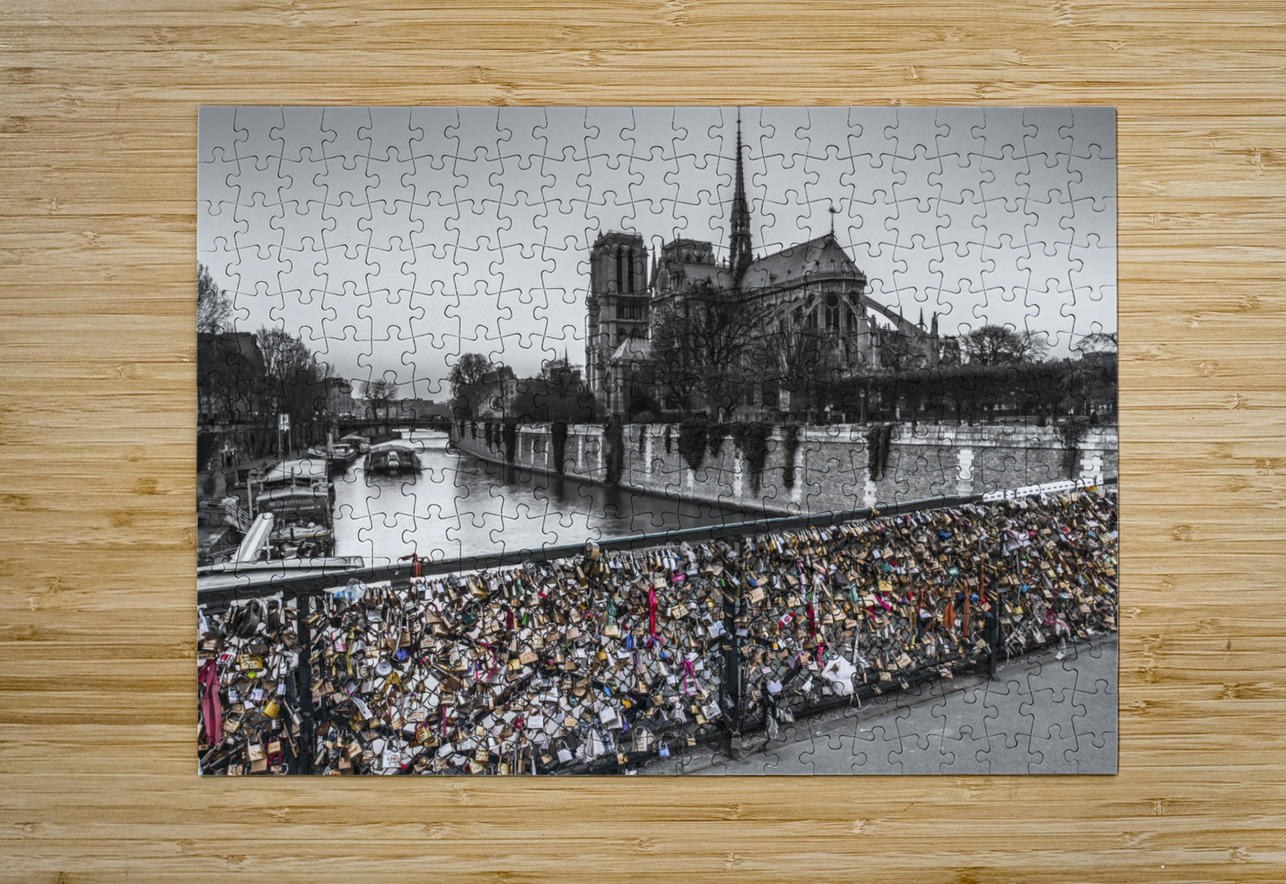 Pont des Arts bridge Assaf Frank Puzzle printing