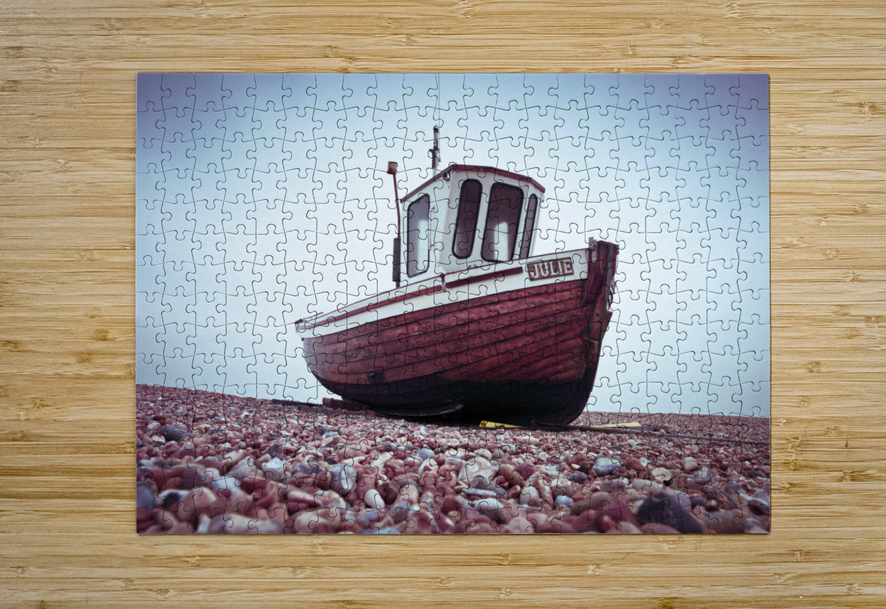Boat Resting on Pebbled Strand Assaf Frank Puzzle printing