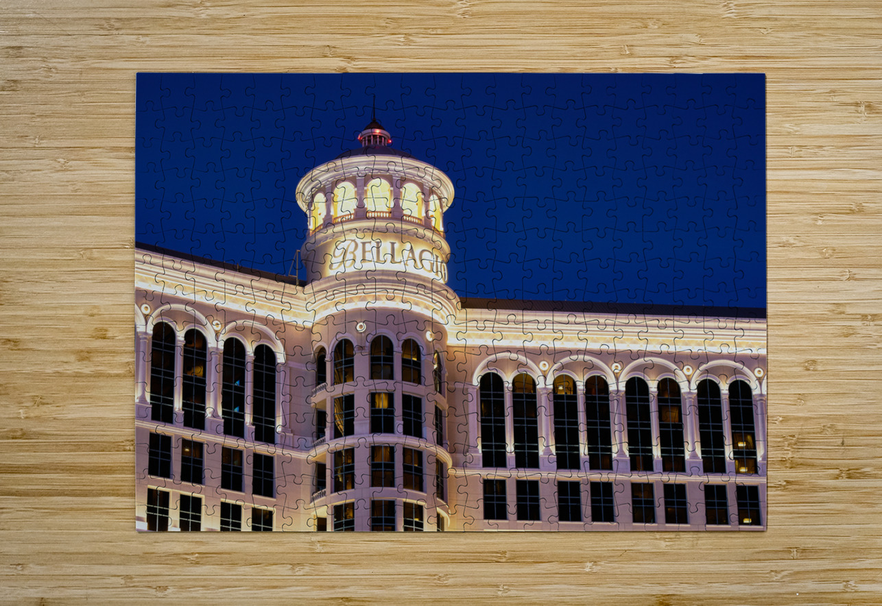 Bellagio Casino at Dusk   Las Vegas NV DSC06899.j Sanjeev Singhal Puzzle printing