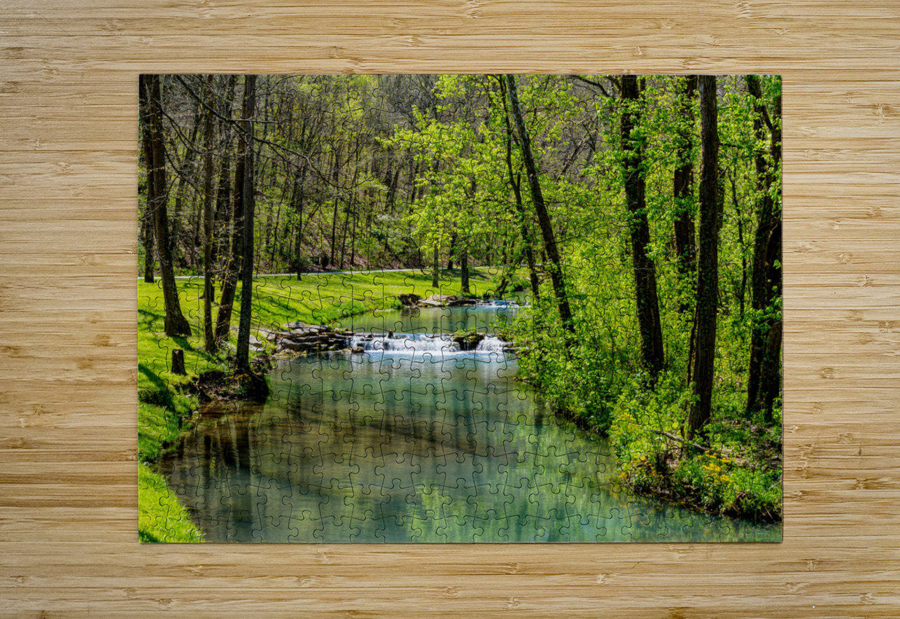 Green Spring Tranquility Jennifer White Puzzle printing