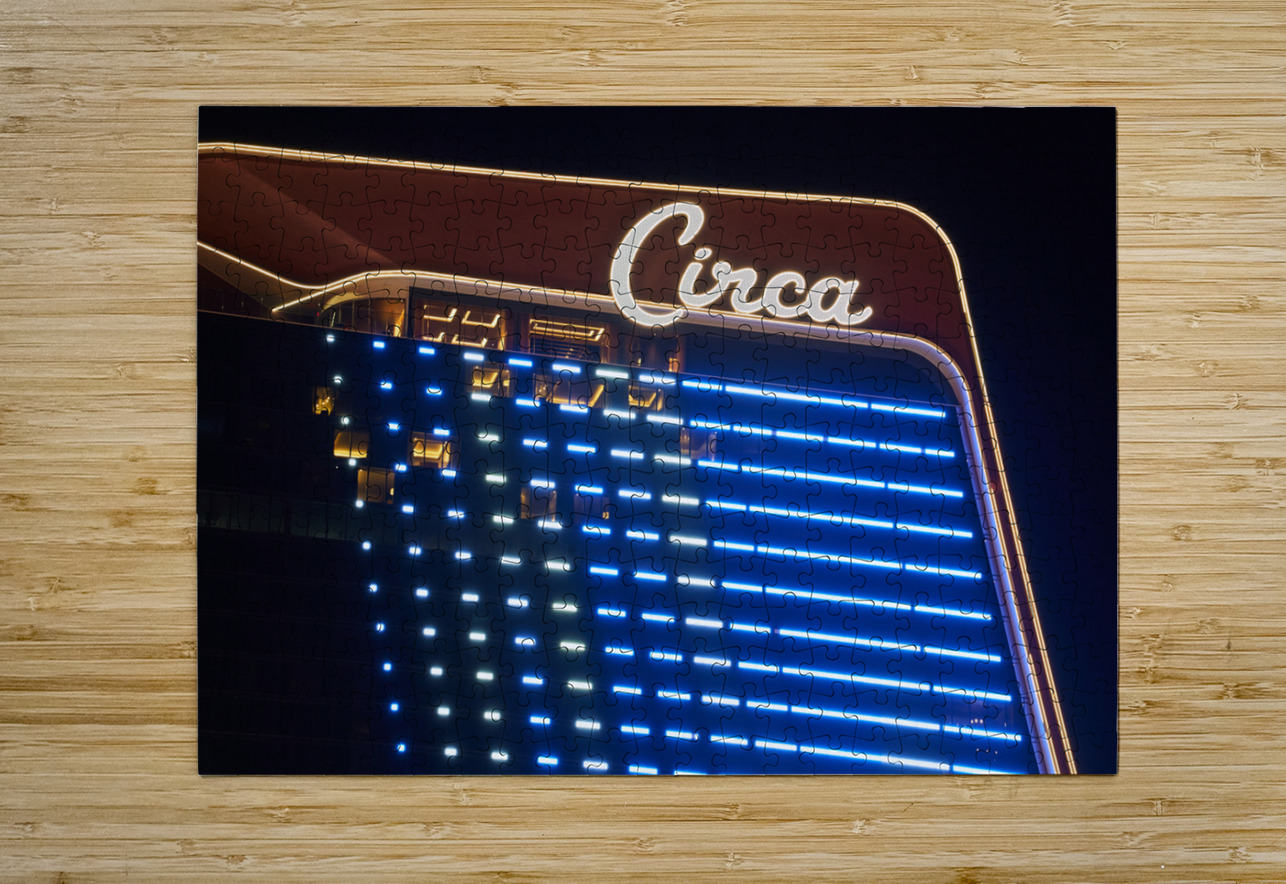 Circa Casino at Night   Las Vegas NV DSC03731 Sanjeev Singhal Puzzle printing