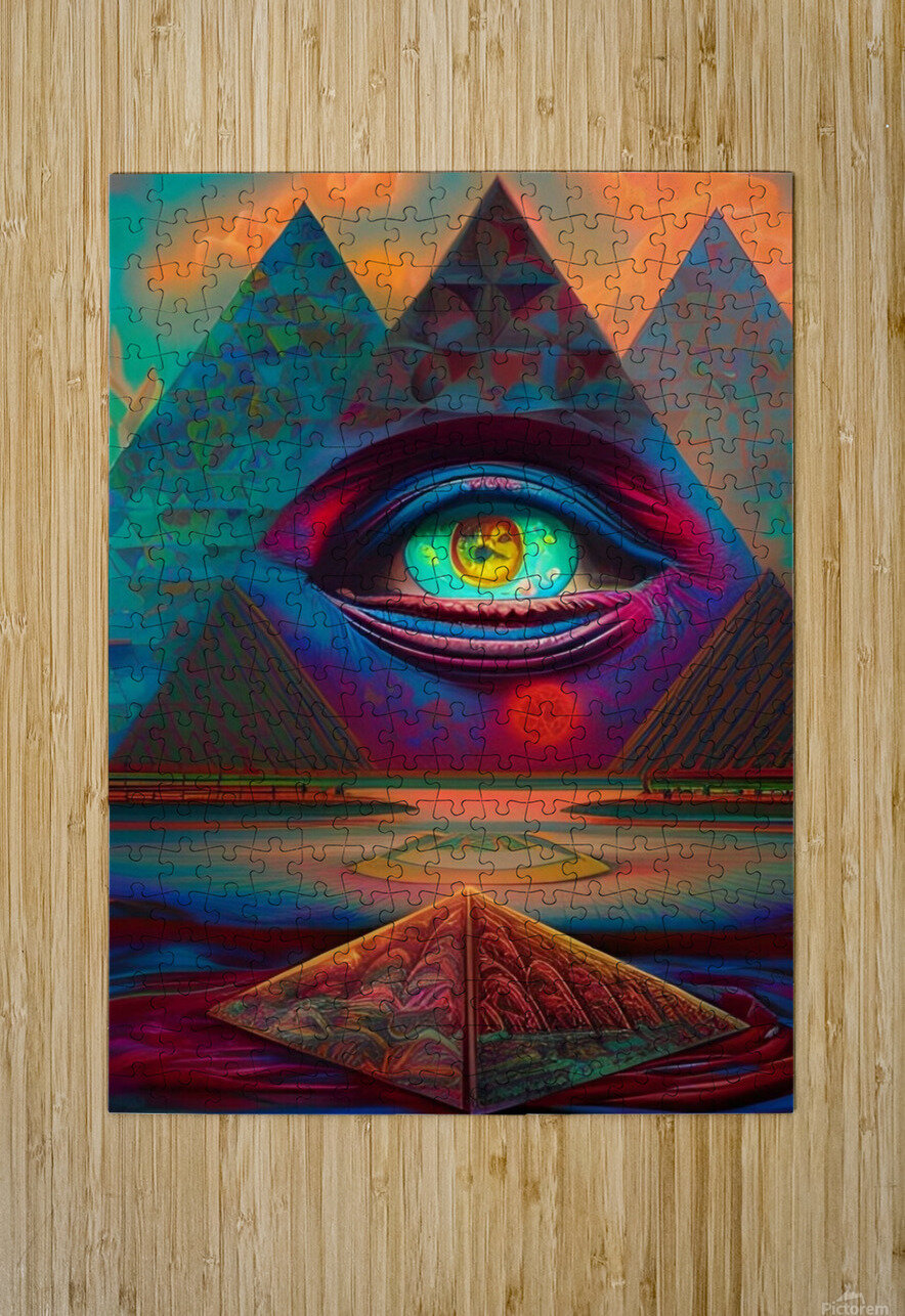 All Seeing Eye 2 LoveLight Rivers Puzzle printing