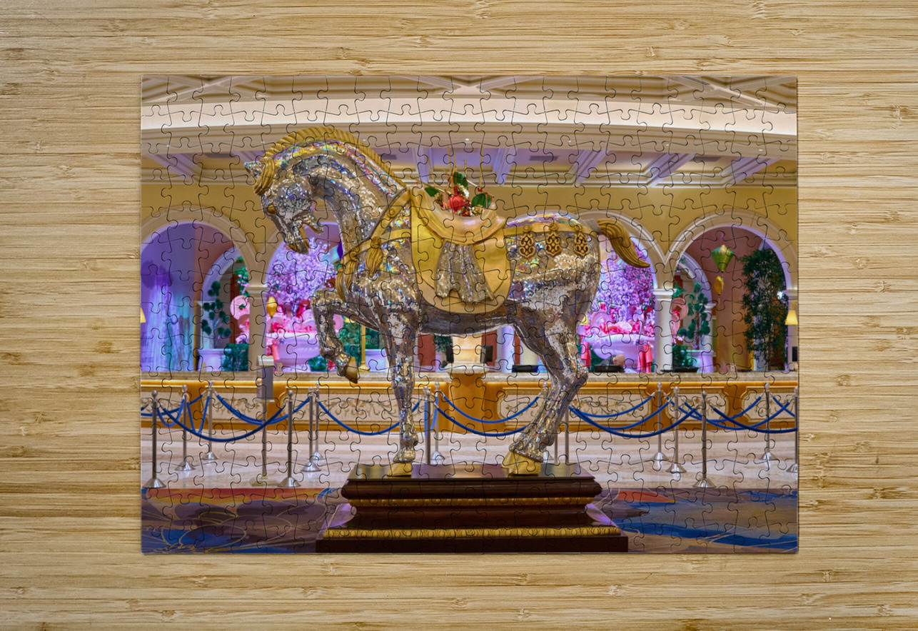 Lobby at Bellagio Casino   Las Vegas NV DSC08298. Sanjeev Singhal Puzzle printing