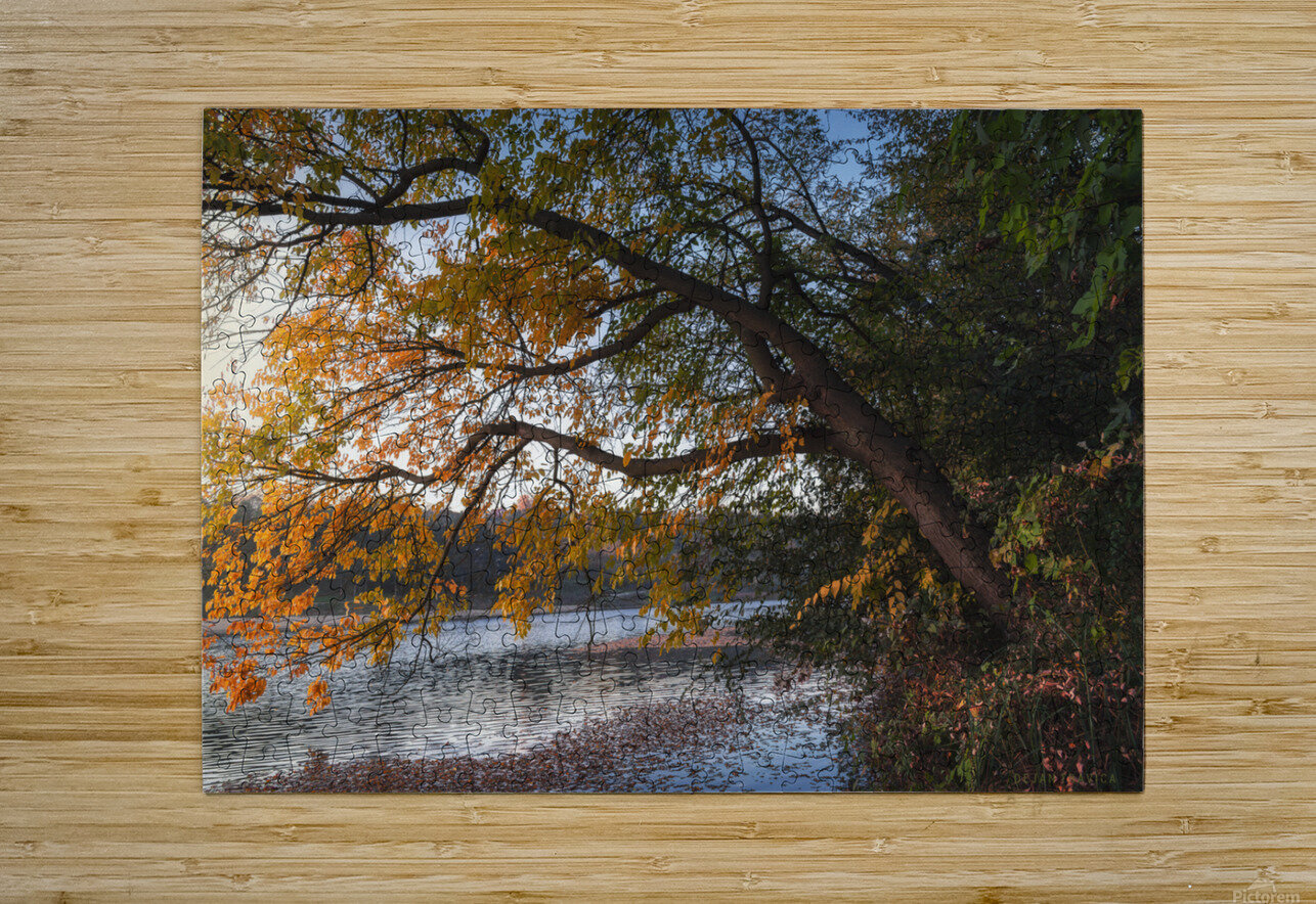 Here comes the autumn on the small lake Dejan Travica Puzzle printing
