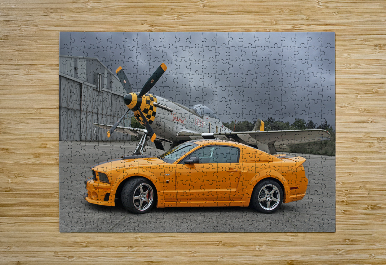 High Flyers - Mustang and p51 Gill Billington Puzzle printing