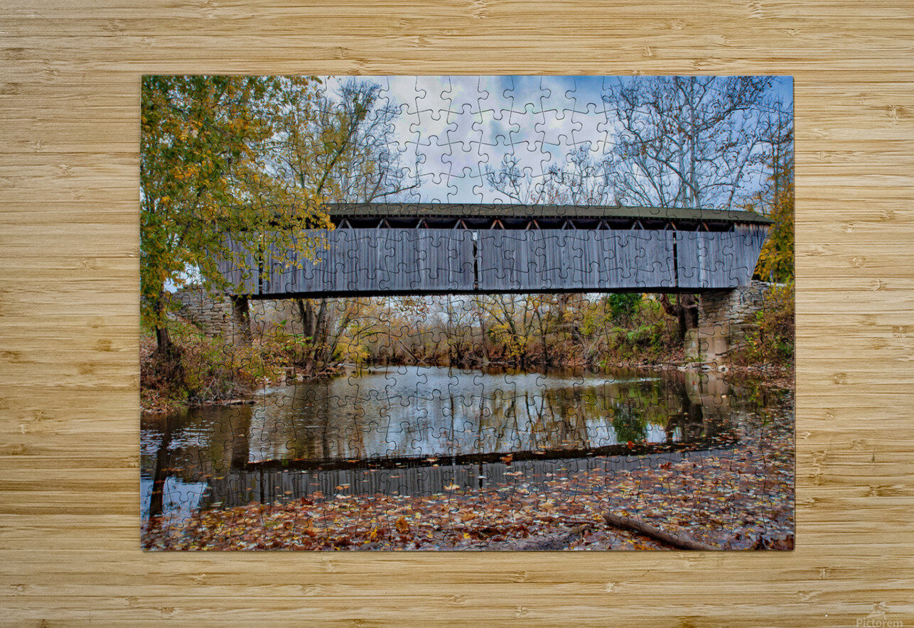 Switzer Covered Bridge Barry Fowler Puzzle printing