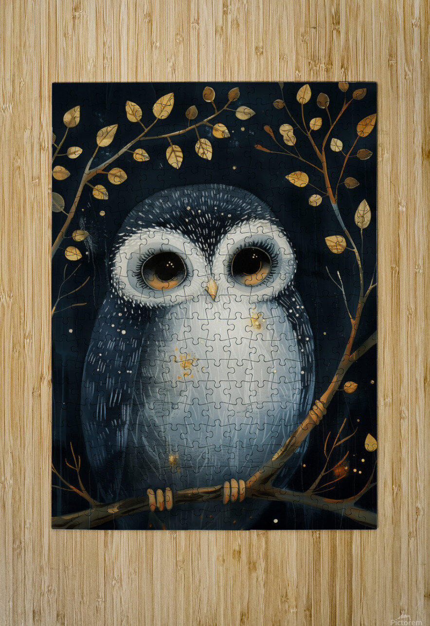 Whimsical Cute Owl Anne Laure GOUPIL Puzzle printing
