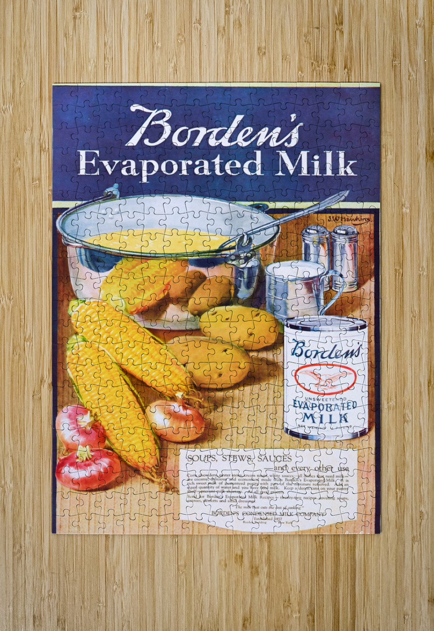 kitchen decor ideas bordens evaporated milk ad.jp Row One Brand Puzzle printing