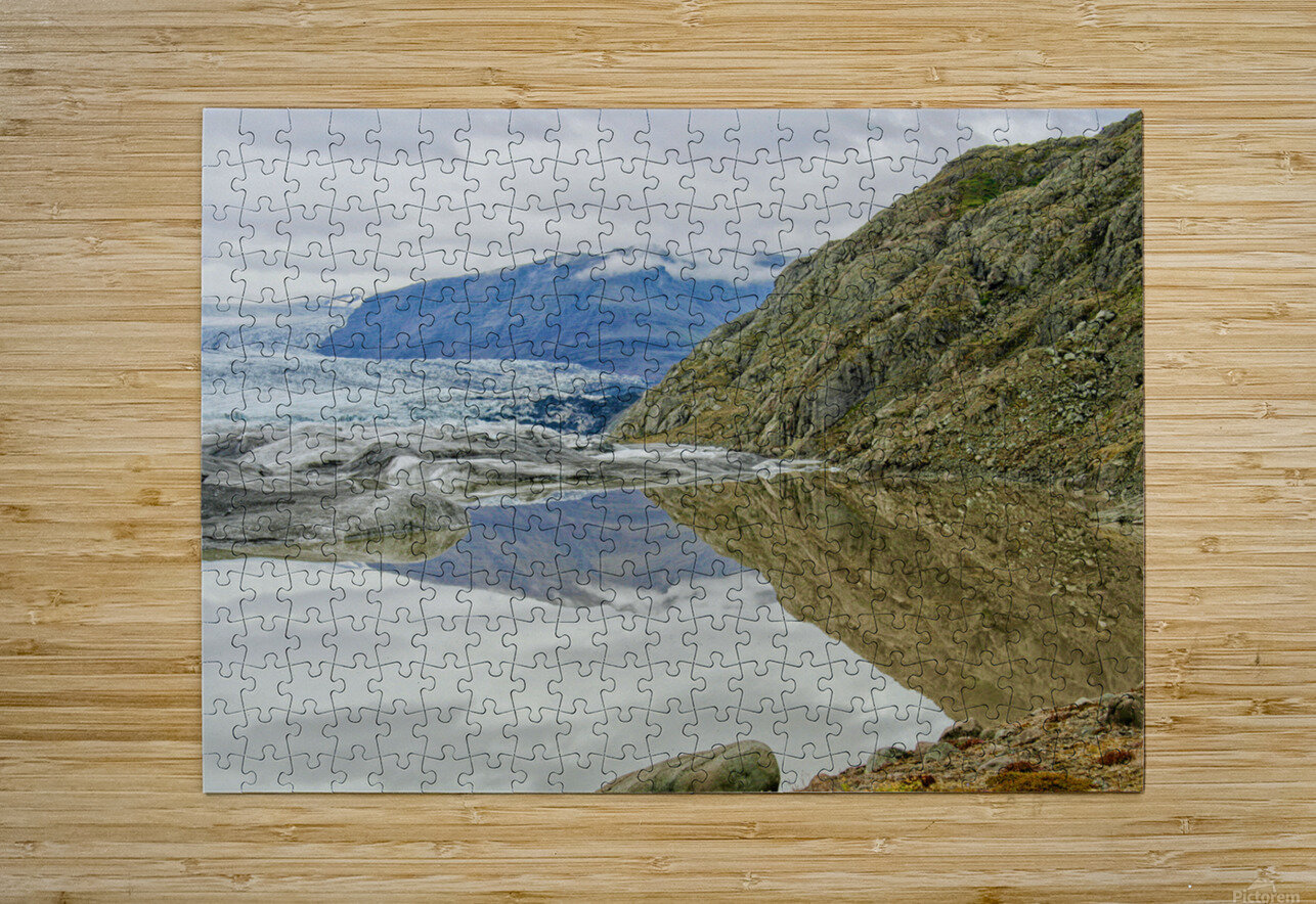 Glacier ending in lake Patricia Hofmeester PHotography Puzzle printing