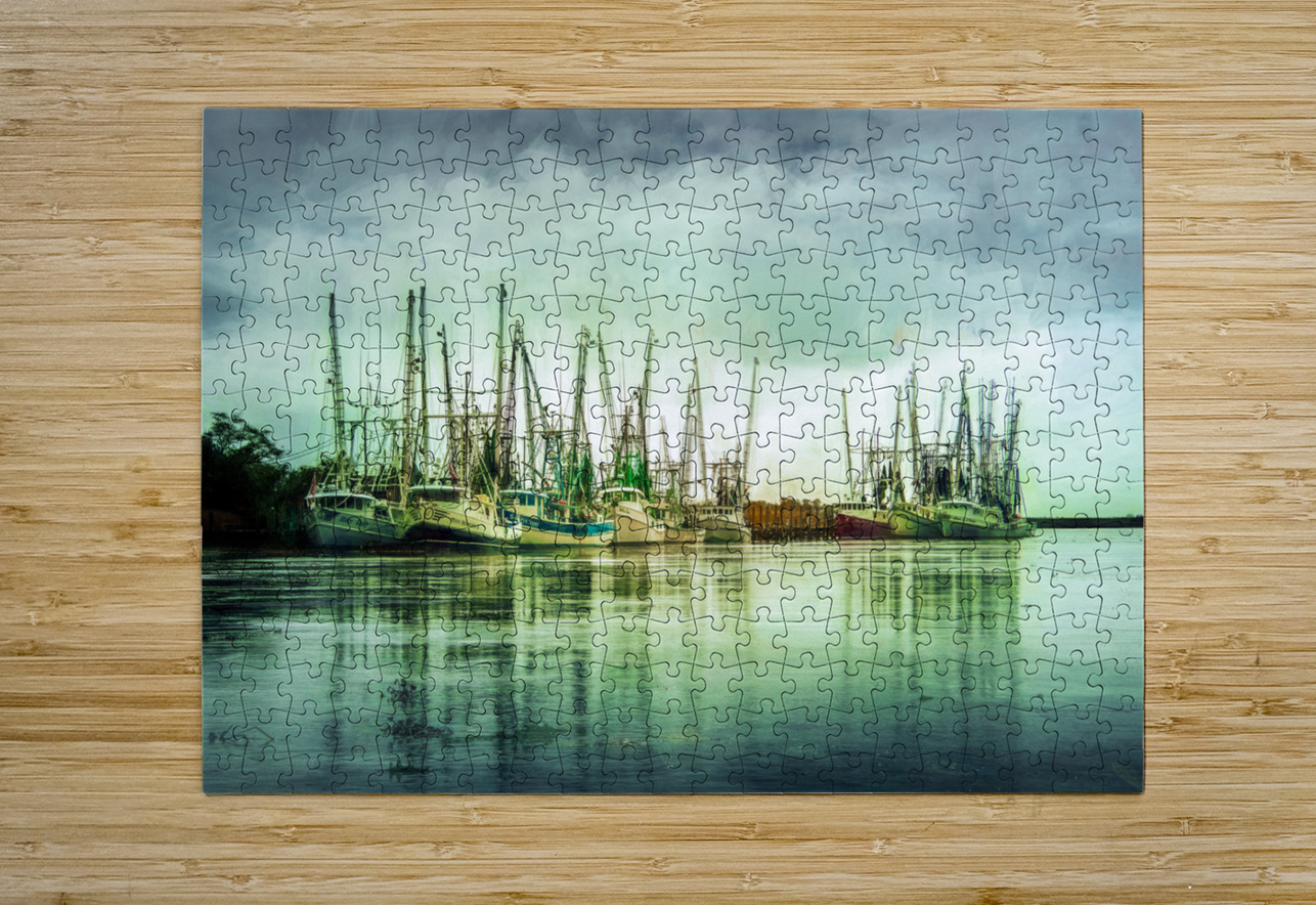 Georgia Shrimper Boats Norma Brandsberg Photography Puzzle printing