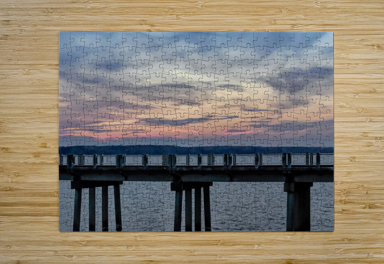 Lake Marion Bridge Sunset Norma Brandsberg Photography Puzzle printing